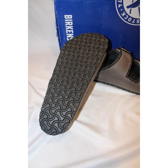 Birkenstock Sandals Men Arizona Leather Strap‎ Sandals GRAY EU 45 US 12 REGULAR